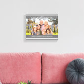 Grijs Onze Grootouders Foto met Kleinkinderen Canvas Afdruk (Insitu (Woonkamer))
