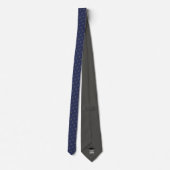 Grijs op Blauw F-15E Fighter Jet Pattern Stropdas (Achterkant)