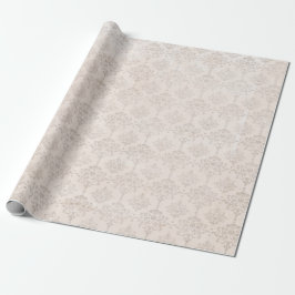 Grijs op grijze Damask Cadeaupapier