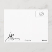 Grijs op Grijze paardenkunst Briefkaart (Achterkant)