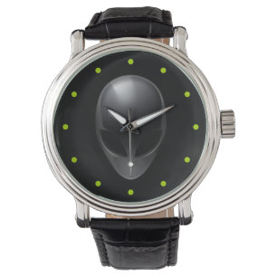 Grijs op zwart horloge