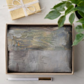 Grijs Paard met uitzicht op rivier schilderij Deco Tissuepapier (Geschenk)