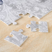  grijs paard op grijs patroon legpuzzel (Zijkant)