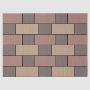 Grijs Perzik Roze Bakstenen Muur Tissuepapier