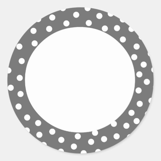 Grijs Polka dot label (Voorkant)