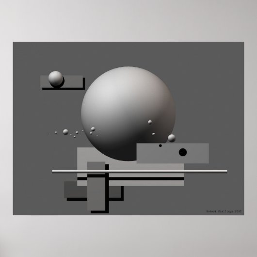 Grijs Poster (Voorkant)