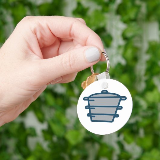 Grijs Pot Sleutelhanger