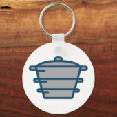 Grijs Pot Sleutelhanger (Voorkant)
