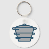 Grijs Pot Sleutelhanger (Achterkant)