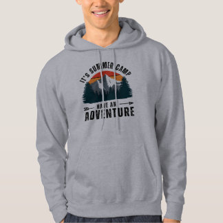 Grijs  Retro Mountain Hiking Camping Natuur Hoodie