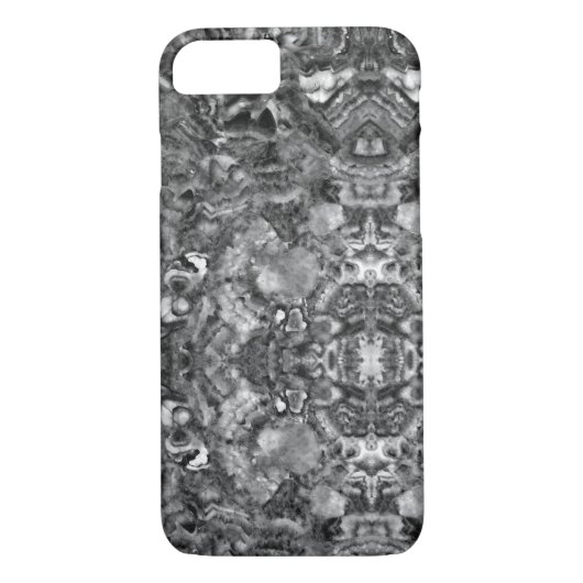 grijs rokerkwarts, zwart wit grijs patroon Case-Mate iPhone case (Achterkant)
