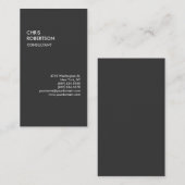 Grijs rood aantrekkelijk Visitekaartje (Voorkant / Achterkant)