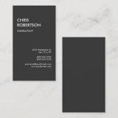 Grijs rood aantrekkelijk Visitekaartje (Voorkant / Achterkant)