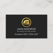 Grijs Rood Goud Handyman Layer Visitekaartje (Achterkant)