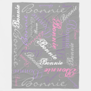 Grijs, Roze, Orchidee, Lavendel, Dekbedovertrek Na Fleece Deken