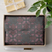 Grijs Roze Ornamentaal Intricate Symmetrisch Patro Tissuepapier (Geschenk)