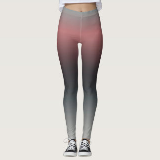 Grijs, roze, zwarte gradiënt, Ombre. Leggings