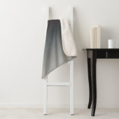 Grijs, roze, zwarte gradiënt, Ombre. Sherpa Deken (In situ)