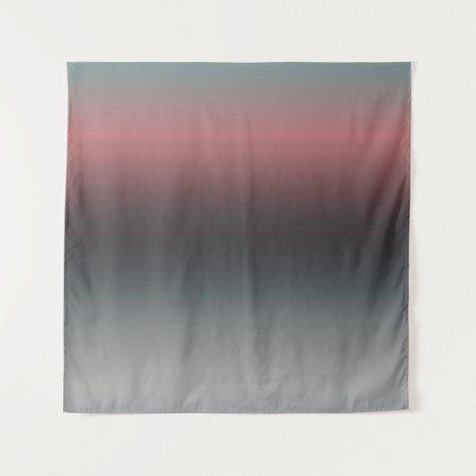 Grijs, roze, zwarte gradiënt, Ombre. Wandkleed (Voorkant (horizontaal))