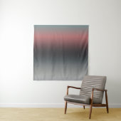 Grijs, roze, zwarte gradiënt, Ombre. Wandkleed (In Situ (horizontaal))