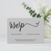 Grijs RSVP zonder mailing Voorbehouden zitplaats f (Staand voorkant)