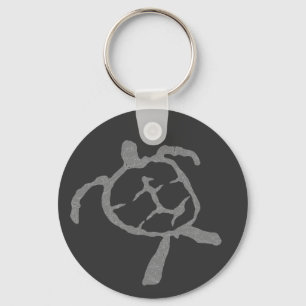 grijs schildpad sleutelhanger