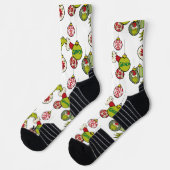  grijs sierpatroon sokken (Links)