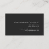 Grijs Sinaasappel makelaar Visitekaartje (Achterkant)