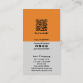 Grijs Sinaasappel Standaard Visitekaartje Maat XX% Kortingskaartje (Achterkant)