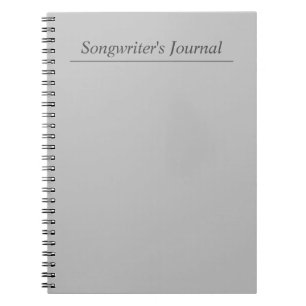 grijs Songwriter's Journal Notitieboek