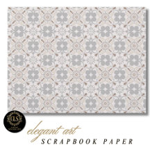 Grijs Spaans tegelpatroon scrapbookpapier