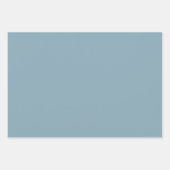 Grijs stofblauw inpakpapier vellen (Voorkant)