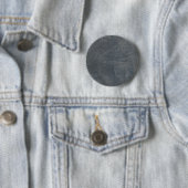 Grijs Suède Ronde Button 5,7 Cm (In situ)