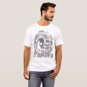 Grijs T-Shirt-ontwerp Aztec Serpent T-shirt (Voorkant volledig)