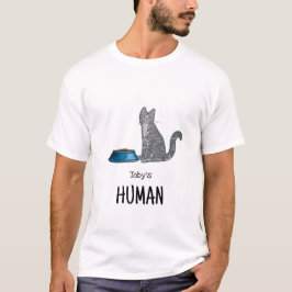 Grijs Tabby Kat T-shirt