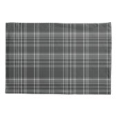 Grijs tartan patroon kussensloop (Achterkant)