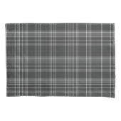 Grijs tartan patroon kussensloop (Voorkant)