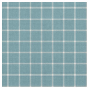 Grijs Teal en Witte vensterpaneel gingham Stof