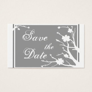 Grijs thema Opslaan visitekaartjes Datum