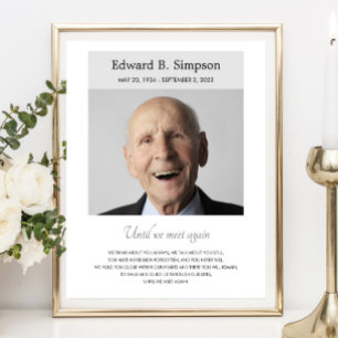 Grijs tot we weer een herdenkingsgedicht met foto  poster