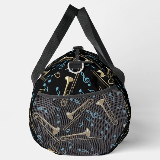 Grijs Trombone Crosshatch Patroon Plunjezak (Rechts)