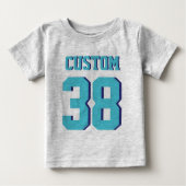Grijs & Turquoise Baby | Sporttrui ontwerp (Voorkant)