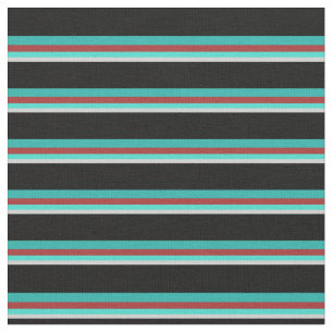 Grijs, Turquoise, bruin, licht Zee groen en zwart Stof