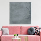 GRIJS VERWIJDERD GETEXTUREERD ACHTERGRONDSTROOM VI CANVAS AFDRUK (Insitu (Woonkamer))