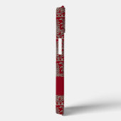 Grijs Victoriaans decoratief patroonkastanje Case-Mate iPhone Case (Achterkant / Rechts)