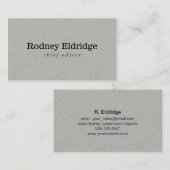Grijs Visitekaartje (Voorkant / Achterkant)
