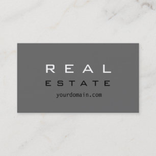 Grijs Visitekaartje Estate Agent