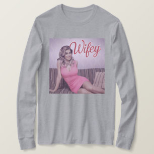Grijs Wifey T-shirt