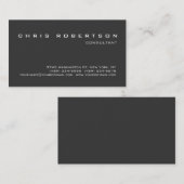 Grijs wit aantrekkelijk Visitekaartje (Voorkant / Achterkant)