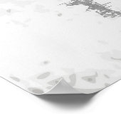 Grijs & Wit Abstract Patroon Muur Art Poster (Hoek)